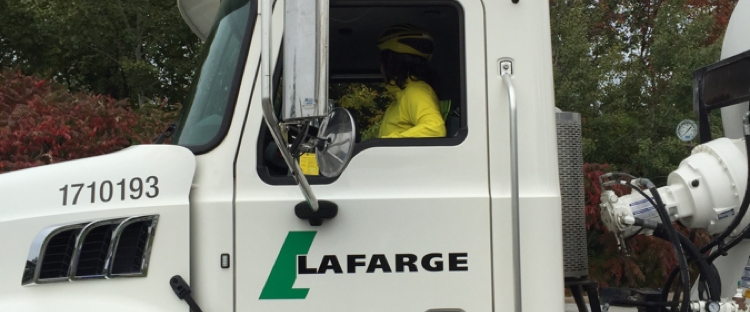 Image of a Lafarge large truck